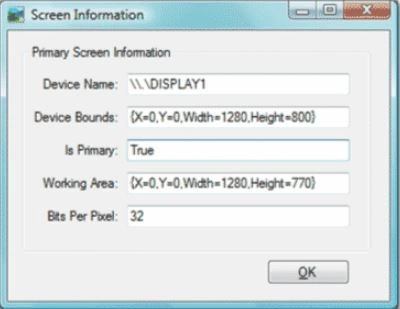 System.Window screen