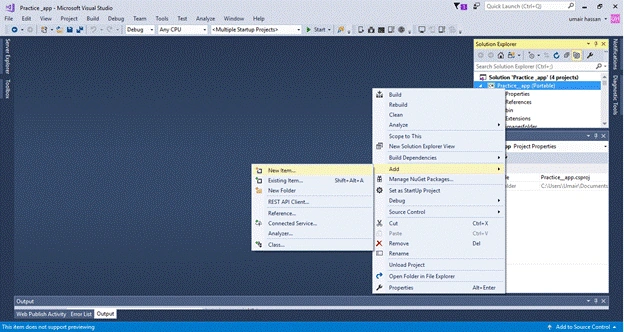 Xamarin Carousel page