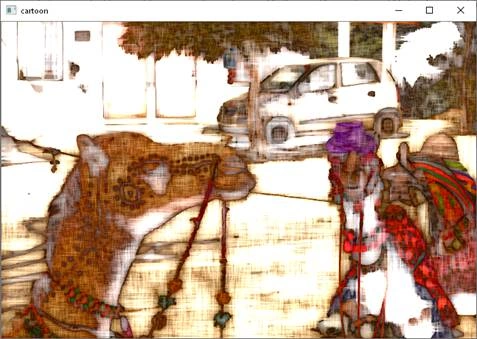 Cartoon Effect And Pencil Sketch Using Open CV In Python
