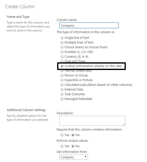 Create Column