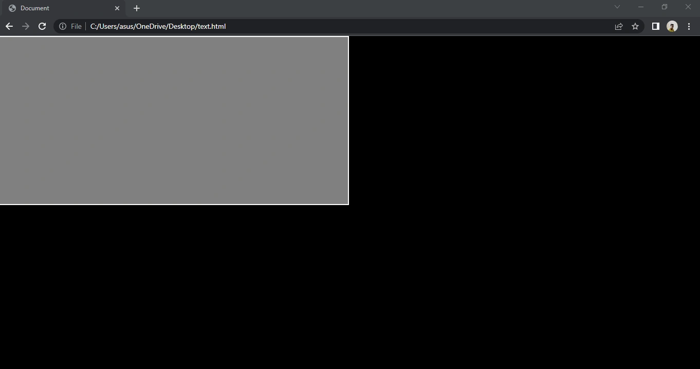 Initial div position image