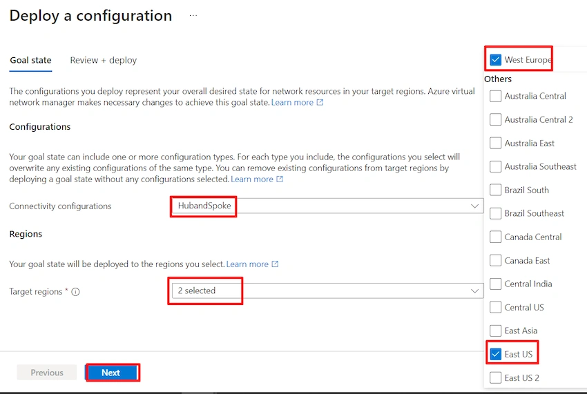 Deploy a configuration