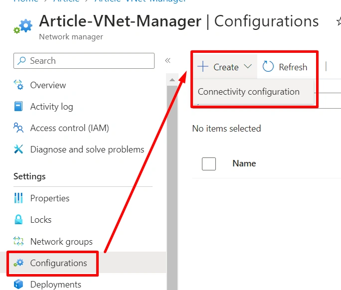 Connectivity Configuration