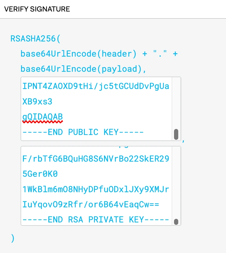 Verify signature