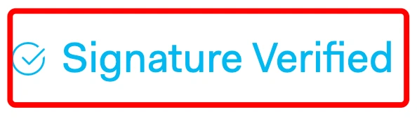 Signature verified