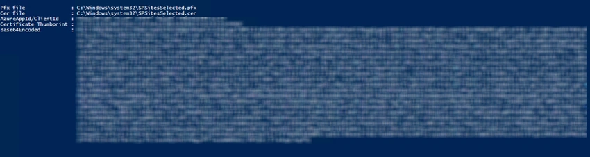 Command output 