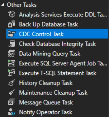 SQL Server CDC Control task