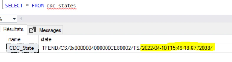 SQL Server CDC Control task