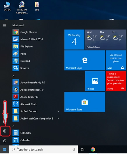 Select Settings