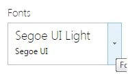 fonts