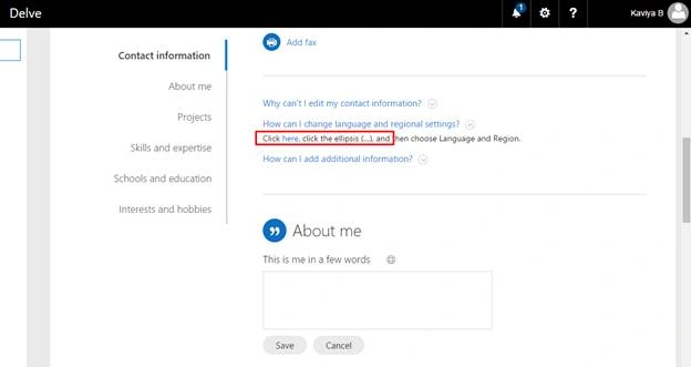 Edit Details page