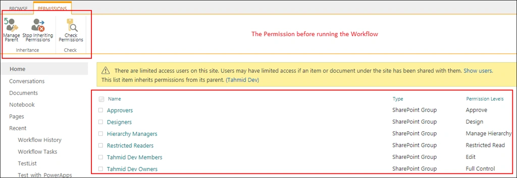 Changing Permissions Using SharePoint 2013 Workflow With REST Call