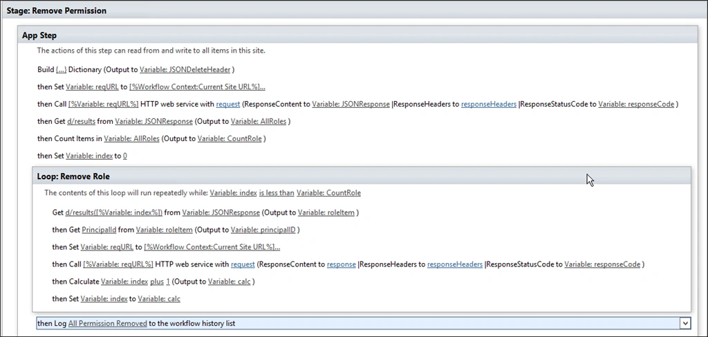 Changing Permissions Using SharePoint 2013 Workflow With REST Call