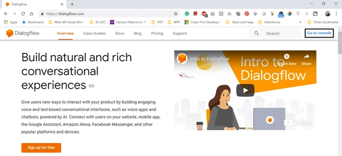 Chatbot Using Microsoft's Bot Framework And Dialog Flow API