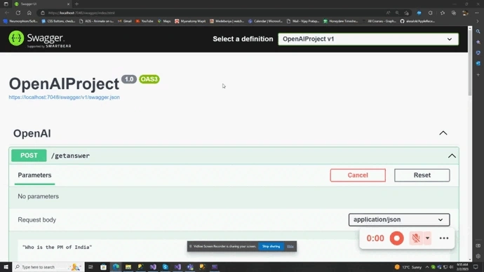 ChatGPT in ASP.NET Core Web API