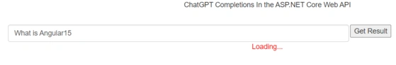 ChatGPT Completions In .NET Core Web API & Angular15