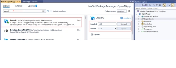 ChatGPT Completions In .NET Core Web API & Angular15