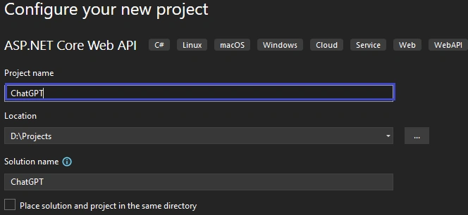 Chat GPT In .NET 7 API And Testing With Postman