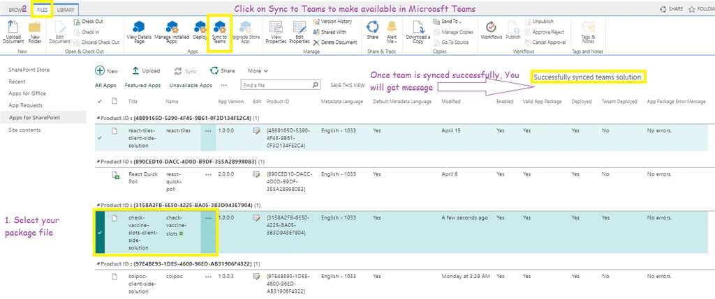 Check Availability Of Vaccination Slot In Microsoft Teams Tab