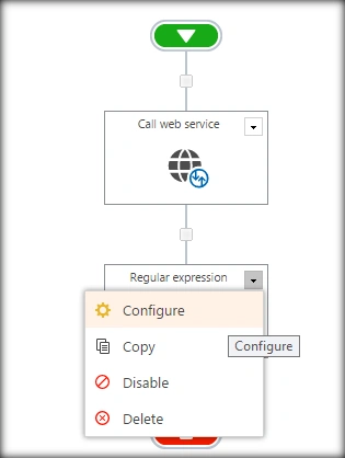 Configure option