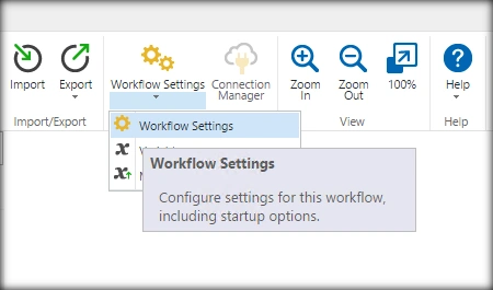Select Workflow Setting