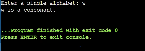 Vowel and consonant in Java
