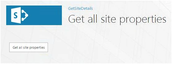 Get all site properties