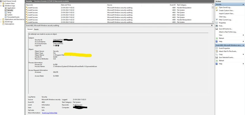 Installer files
