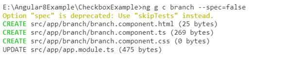 CheckBox Example In Angular 8 Using Web API And SQL Server