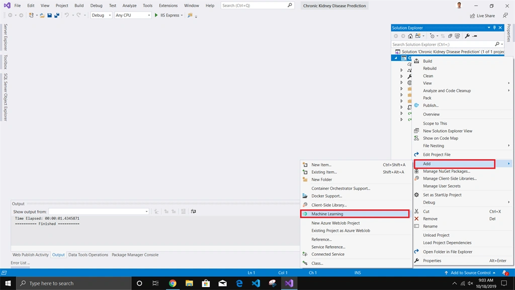 Chronic Kidney Disease Prediction In ASP.NET Core Using ML.NET