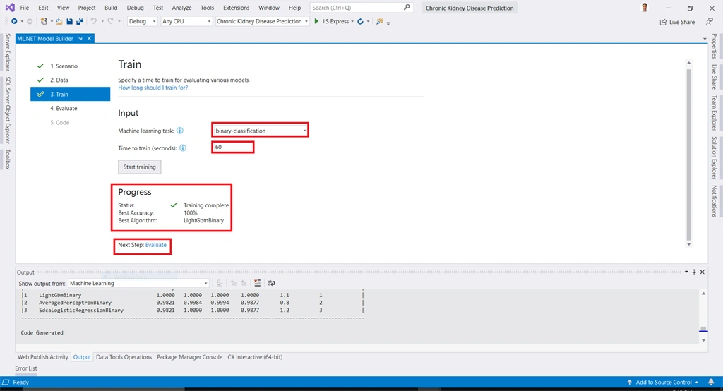 Chronic Kidney Disease Prediction In ASP.NET Core Using ML.NET