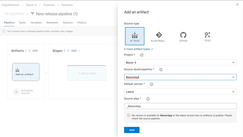 CI/CD for Blazor applications in Azure Devops