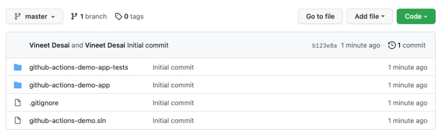 Adding projects to local git repo