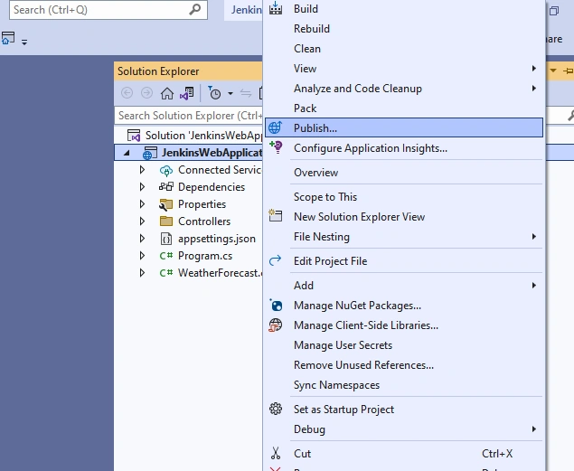 Implementation of.NET Core Application
