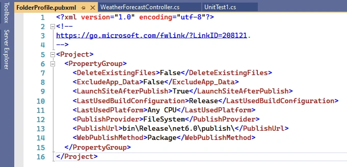 Implementation of.NET Core Application