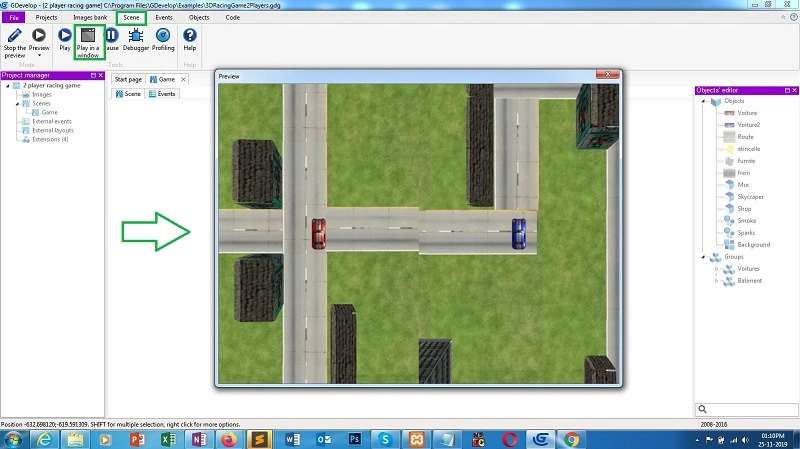 City Race 3D Game Build Using gdevelop