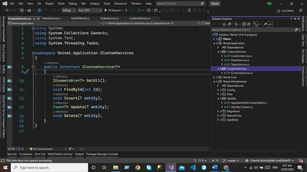 Clean Architecture in Asp.net Core Web API