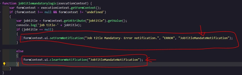 Clear Form Notifications with Webresource in Dynamics CRM