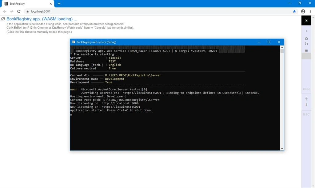 Client-Server WASM-Application In C#, TypeScript And Transact-SQL