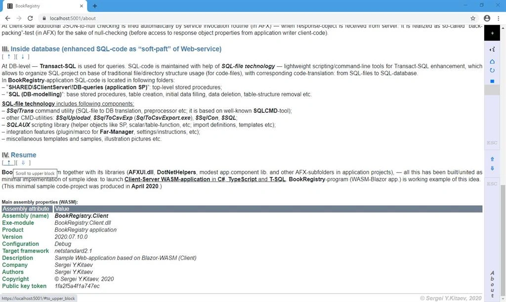 Client-Server WASM-Application In C#, TypeScript And Transact-SQL
