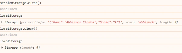 clear()