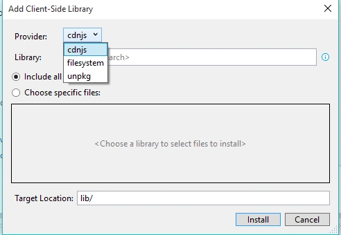 Client-Side Package Management With Library Manager In Visual Studio