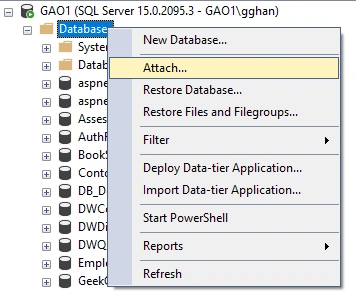 Clone Database from one Instance to another in SQL Server
