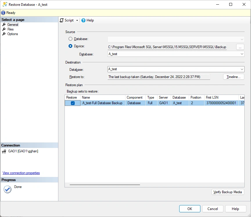 Clone Database from one Instance to another in SQL Server