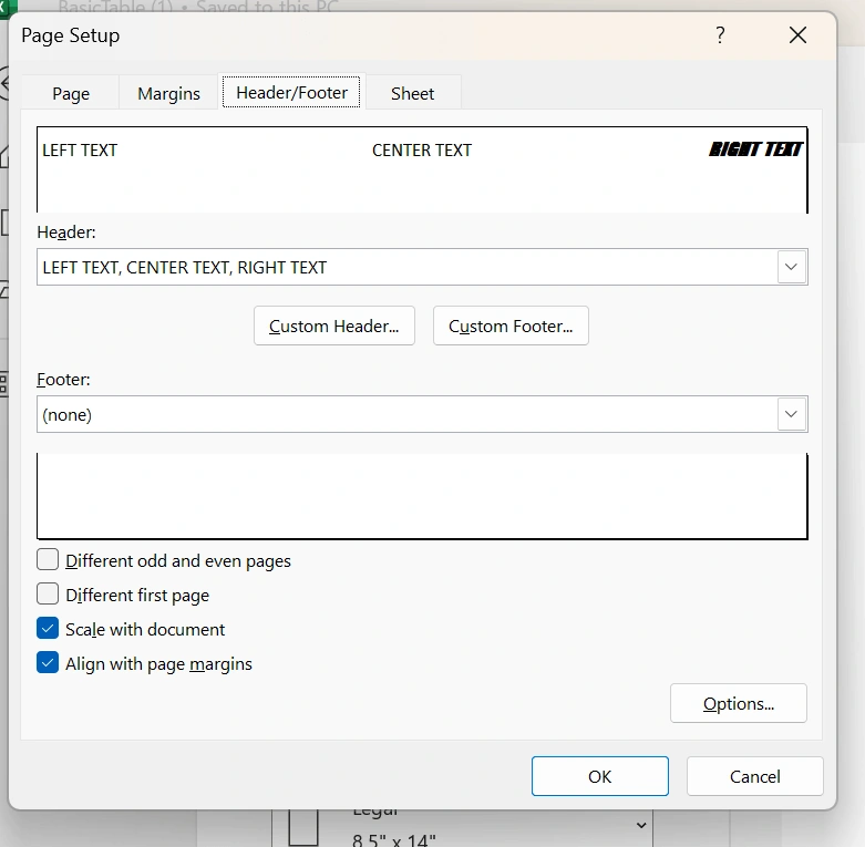 ClosedXML Excel Printing settings