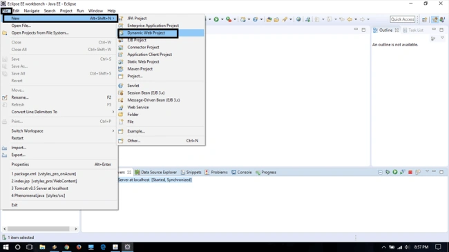 Cloud Service application using Eclipse