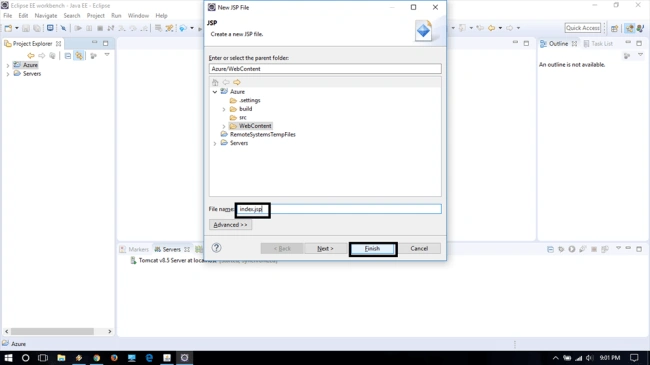 Cloud Service application using Eclipse
