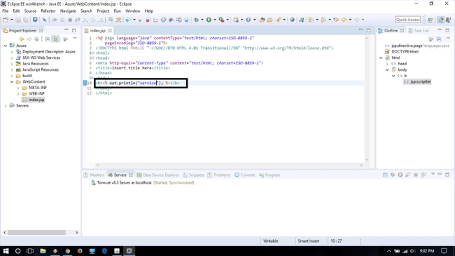 Cloud Service application using Eclipse