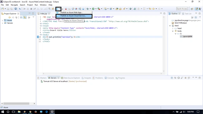 Publish Azure Cloud Service