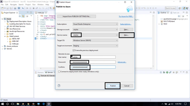Publish Azure Cloud Service